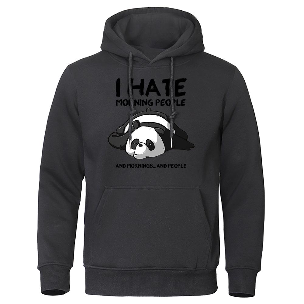 I Hate The Good Morning Man From Theduc Men'S Sweatshirt Warm Hooded Casual Fit Hoodies Harajuku Pullover