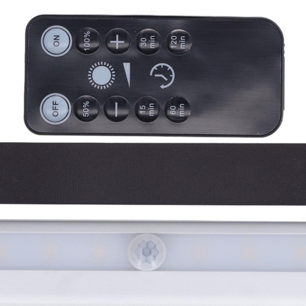 LED Cabinet Light Warm White 2 Brightness Stepless Dimming Timing Remote Control Magnetic LED Bar Li