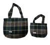 culmvale Checkered Tote Bag with Gusset and Interior Pocket, Stylish Canvas Design for Women, Girls, Adults, and Kids, Perfect for Commuting to