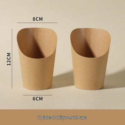 Disposable Kraft Paper Snack & Fries Cups