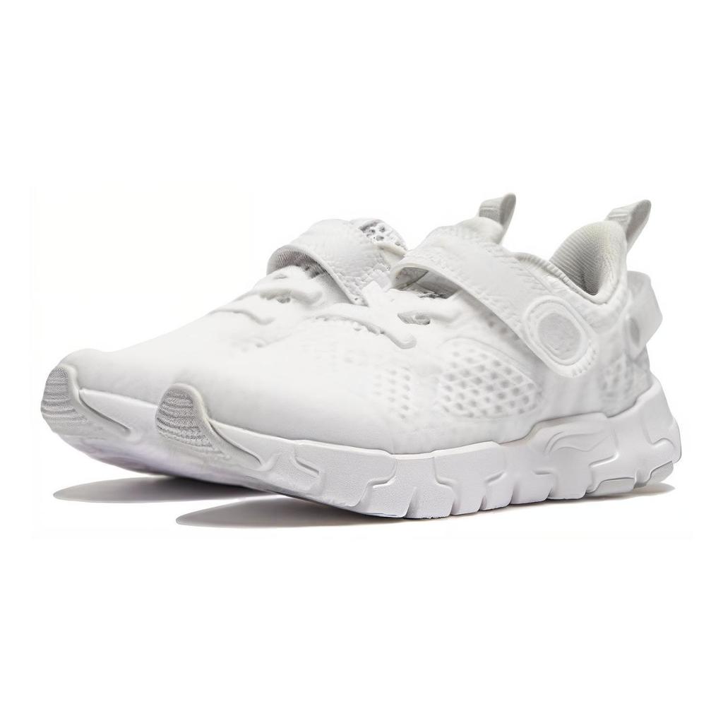 Li Ning Kids Fashion Comfortable Durable Low-Top Casual Shoes Kids Sneaker White YKAU028-7