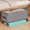Large Capacity Mobile Under Bed Organizer Space Saving Transparent Cover Storage Box  for Home
