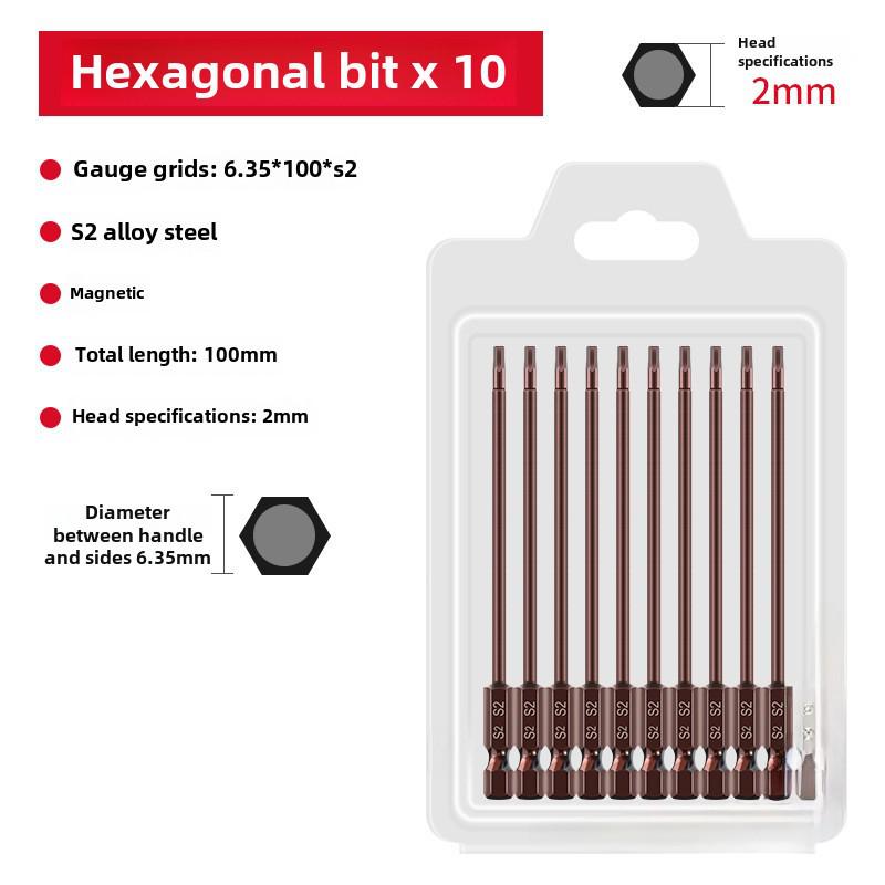 Sada elektrických šroubovacích bitů Qingwei S2 Strong s magnetickou šestihrannou rukojetí