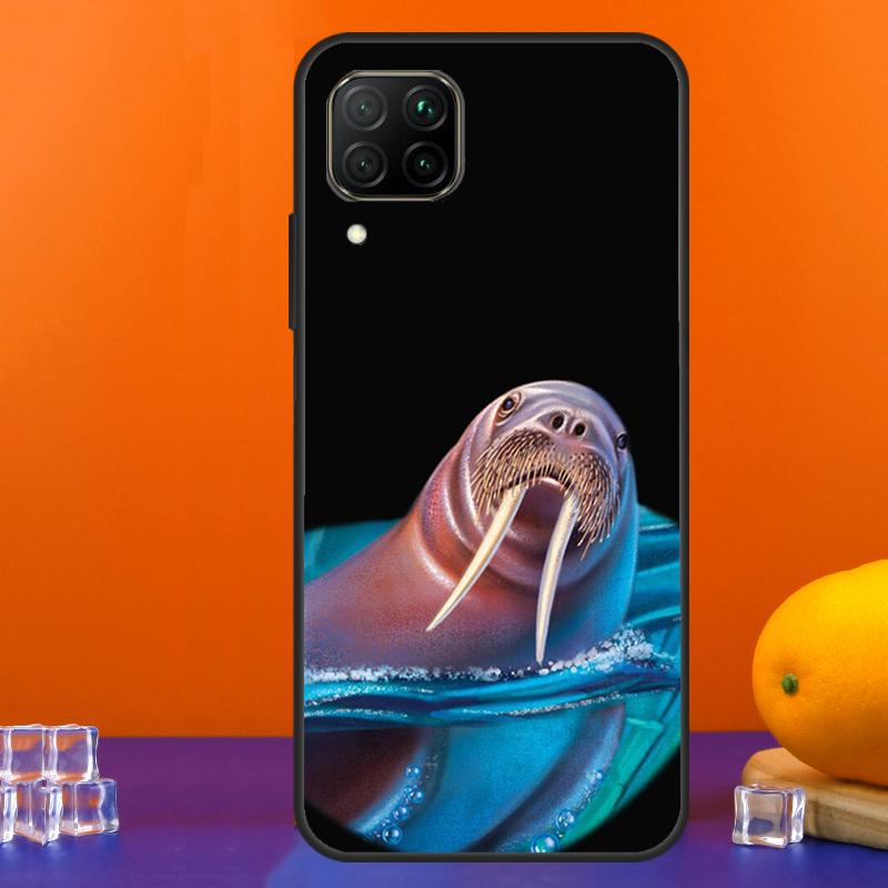 Cute Walrus For Huawei Nova Y90 Y91 Y60 Y70 Y72 Y61 9 10 SE 12i 12s 11i 5T P60 Pro P20 P30 P40 Lite Case