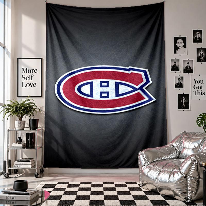 Montreal Canadiens Wall Tapestry Home Decor Wall Hanging Cloth for Bedroom Living Room Background