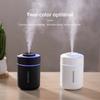 Mini-Luftbefeuchter für starken Nebel, farbige Beleuchtung, USB, kompakt, für Büro, Schlafzimmer, mit Farbwechsel-Umgebungslicht