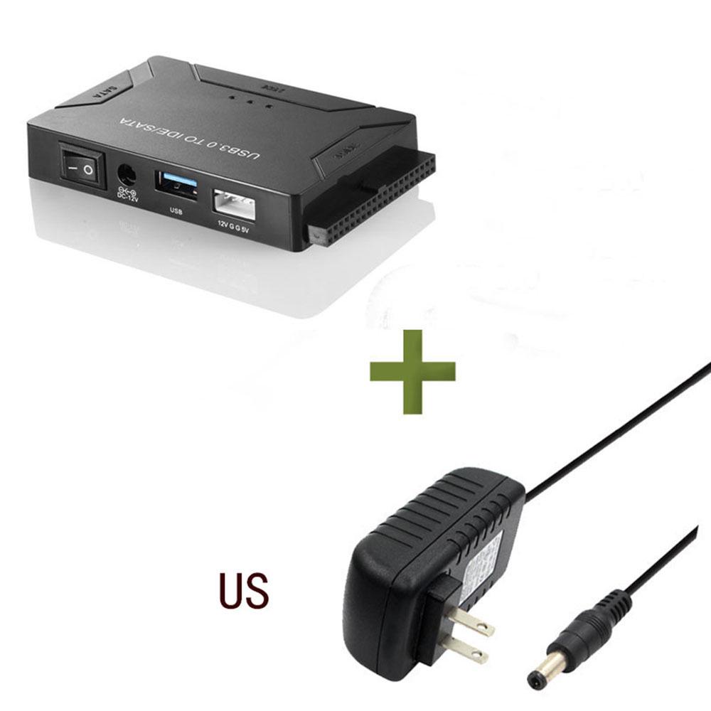 כבל מתאם USB 3.0 ל-SATA/IDE לכונן קשיח בגודל 2.5/3.5 אינץ'