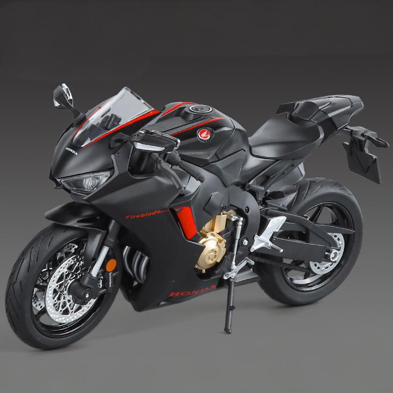 1:9 Honda HRC CBR1000RR Fire Blade Alloy Racing Motorcycle Diecast Metal Street Sports Motorcycle Model With Light Kids Toy Gift