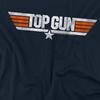 Top Gun Unisex Adult Distressed Logo T-Shirt