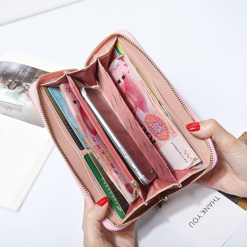 Women Long Zipper Coin Purses Tassel Design Clutch Purse Female Money Credit Card Holder Butterfly Luxury Brand Leather Wallets