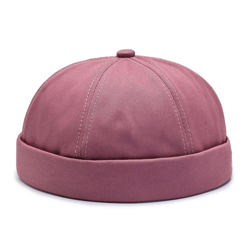 Unisex Brimless Hat: Round Top Melon Cap, Hip-Hop Style & Landlord Design for Spring/Autumn
