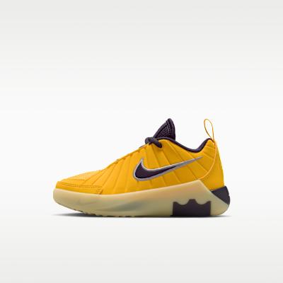 Nike LeBron Witness 9 Amarillo Soft Yellow Cave Purple (PS) 29.5