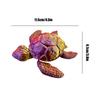 Turtle Fidget Toy 3d Printed Fidget Sea Turtle Statue For Table Animals Model With Movable Joints Desktop Ornament For Men Women