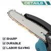 1200W 6 Inch 88VF Electric Saw Mini Chainsaw with Li-ion Battery Chains Kit Woodworking Cutter Tool
