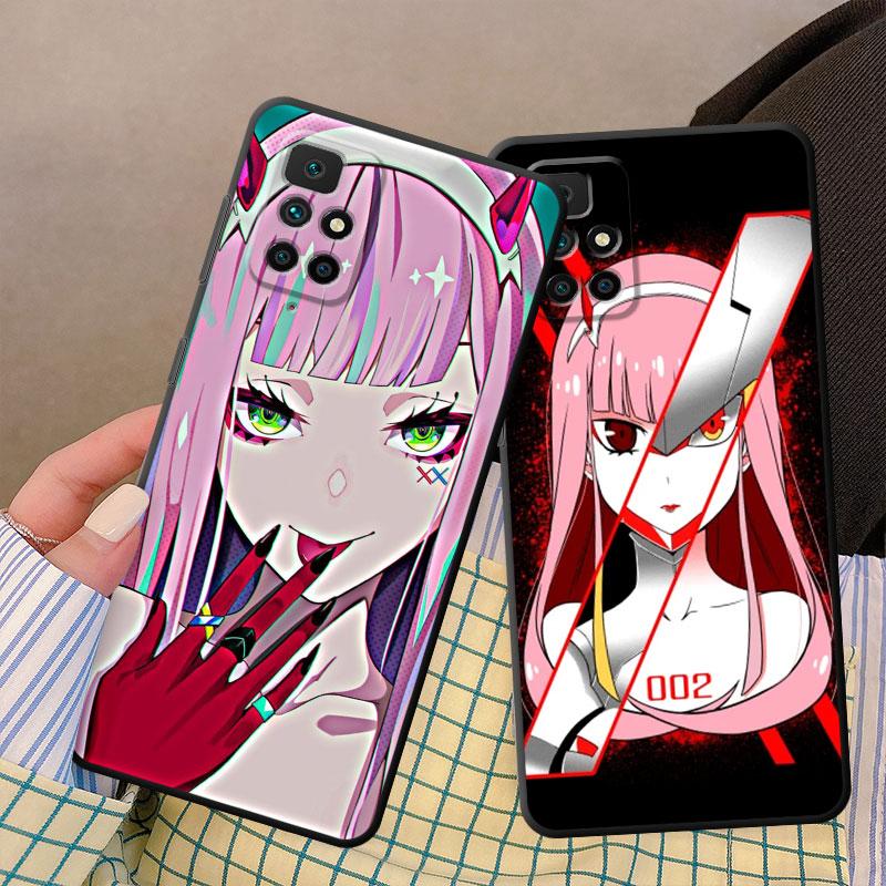 Etui na telefon Anime Zero Two Darling do Samsung Galaxy S20 Note 20 Ultra 10 Plus 8 9 S22 S21 S23 5g Note Czarne Miękki Zderzak Pokrowiec