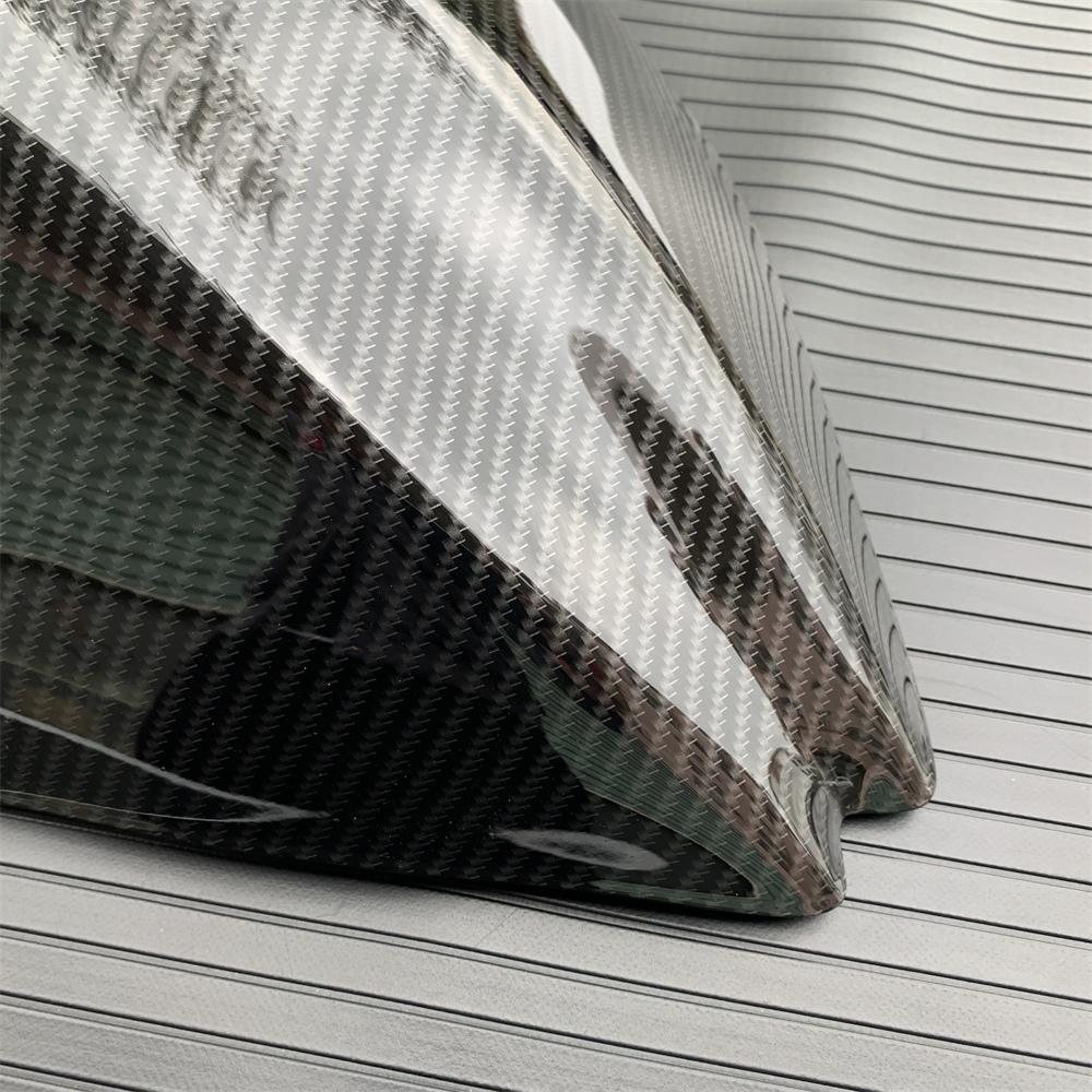 Karbonfaser-Muster Lackierung Windschutzscheibe Windschild Doppelt-Blase Für Kawasaki Z750 Z750R Z 750 2007 2008 2009 2010 2011