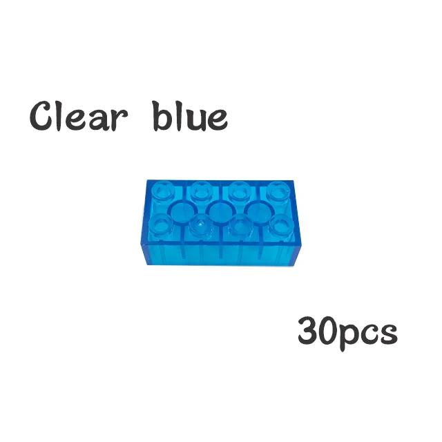 Non-Toxic 30Pcs Bulk Blocks Building Bricks Thick 2X4 Educational Assemblage Construction Toy For Children Size Compatible With Brand 3001