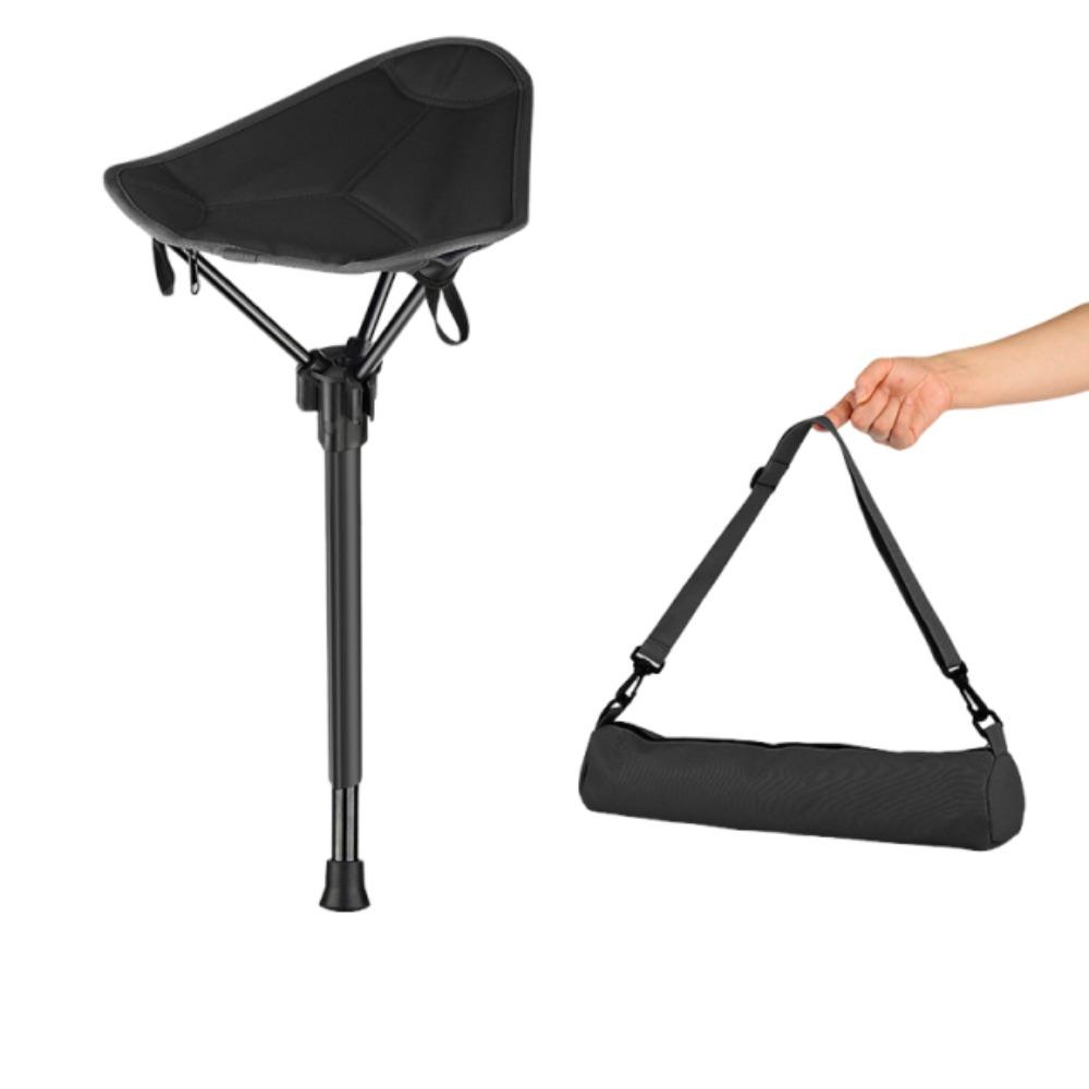 Aluminum Zinc Zinc Alloy Tripod Stool Folding Chair Stable Adjustable Hiking Chair  Travel