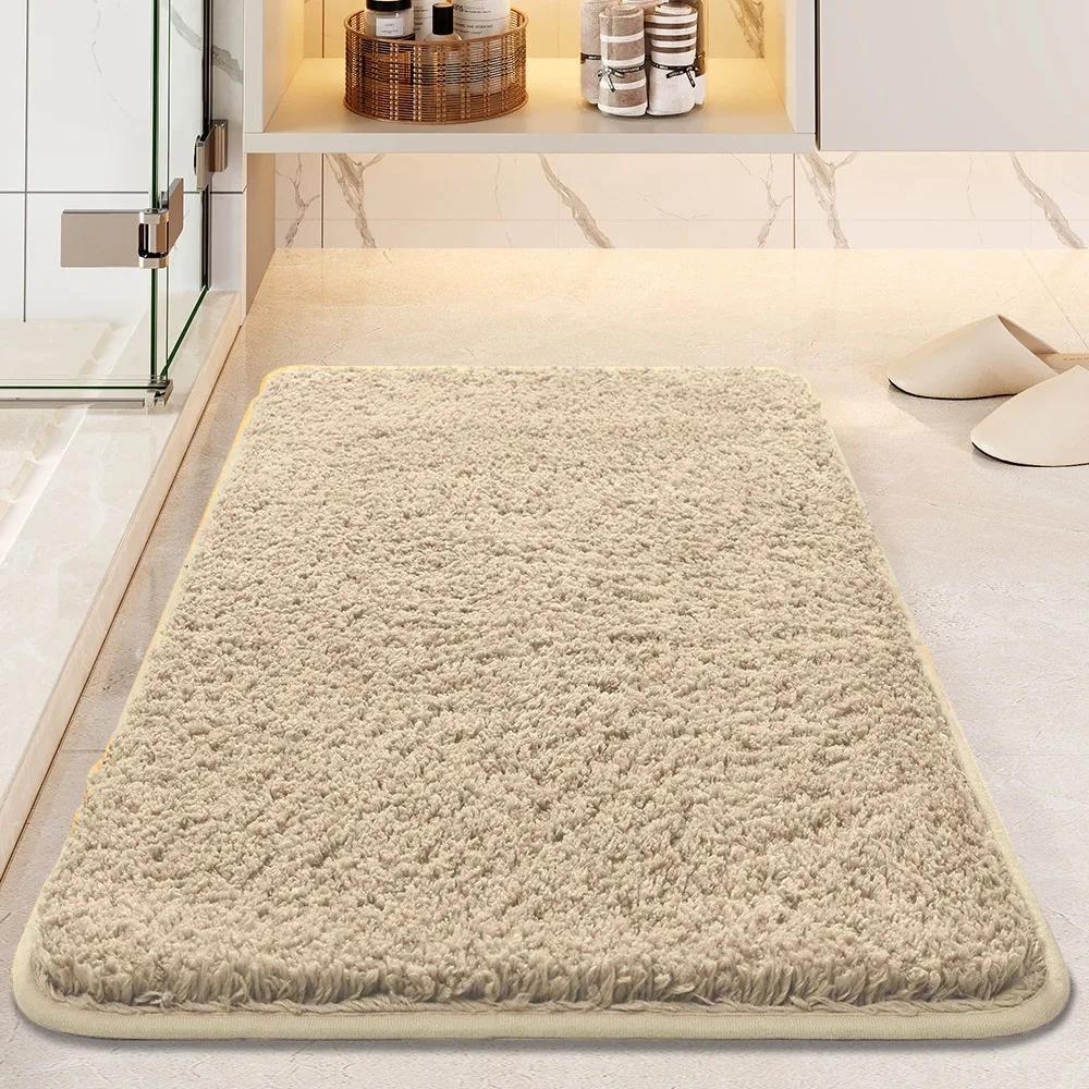 Thickened Super Absorbent Bathroom Bedroom Anti Slip Floor Mat Kitchen Anti Fouling Floor Mat Washable and Easy Clean Alfombra