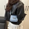 Premium Sense Popular Bag New Women's Bag Temperament Bow Shoulder Bag Personalized Fashion Versatile Messenger Bag