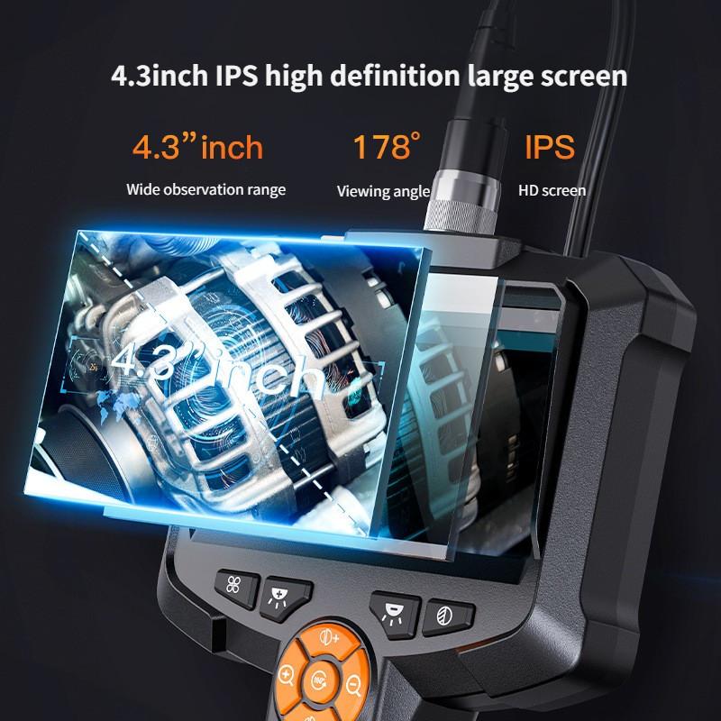 4.3-inch Pipeline Camera Handheld Industrial Endoscope IPS Screen Portable High-definition Automotive Inspection Instrument