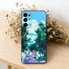 Princess Mononoke Retro Illustration Phone Case For Samsung S25,S24,S21,S22,S23,S30,Ultra,S20,Plus,Fe,Soft Silicone Black Cover