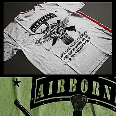 T-shirt paracadutista militare Combattimento Paracadutismo Guerra in Iraq Fanteria Tattico Assalto