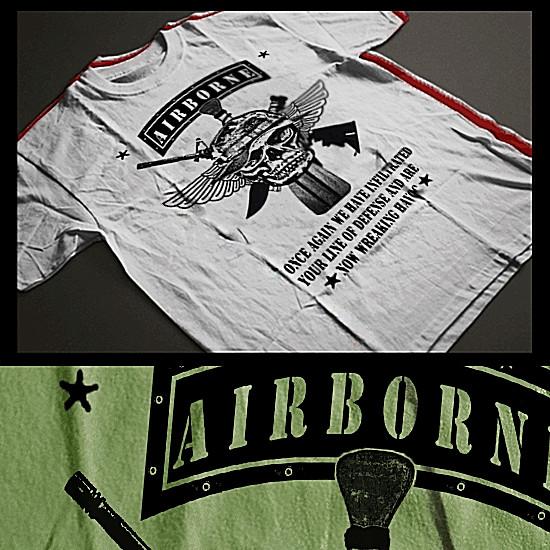 Paratrooper t-shirt military Combat Airborne Iraq War Infantry Tactical assault