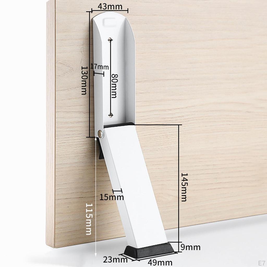 Anti-Door Stopper, Keep Open, Stainless Steel, Non-Slip Base, for Home, Indoor, Apartment, Garage