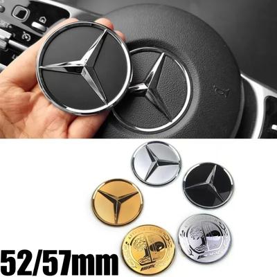Car Steering Wheel Emblem Interior Badge Decoration Accessories for Mercedes Benz W203 W204 W205 W176 W211 W212 W213 GLA GLC