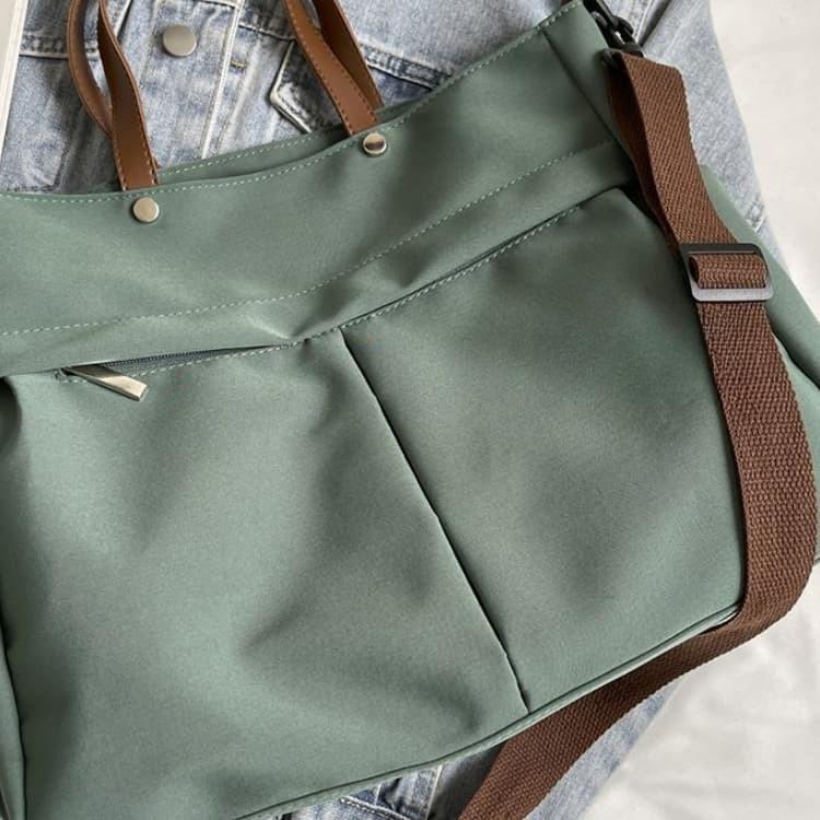 Large capacity nylon tote bag women's shoulder messenger bag