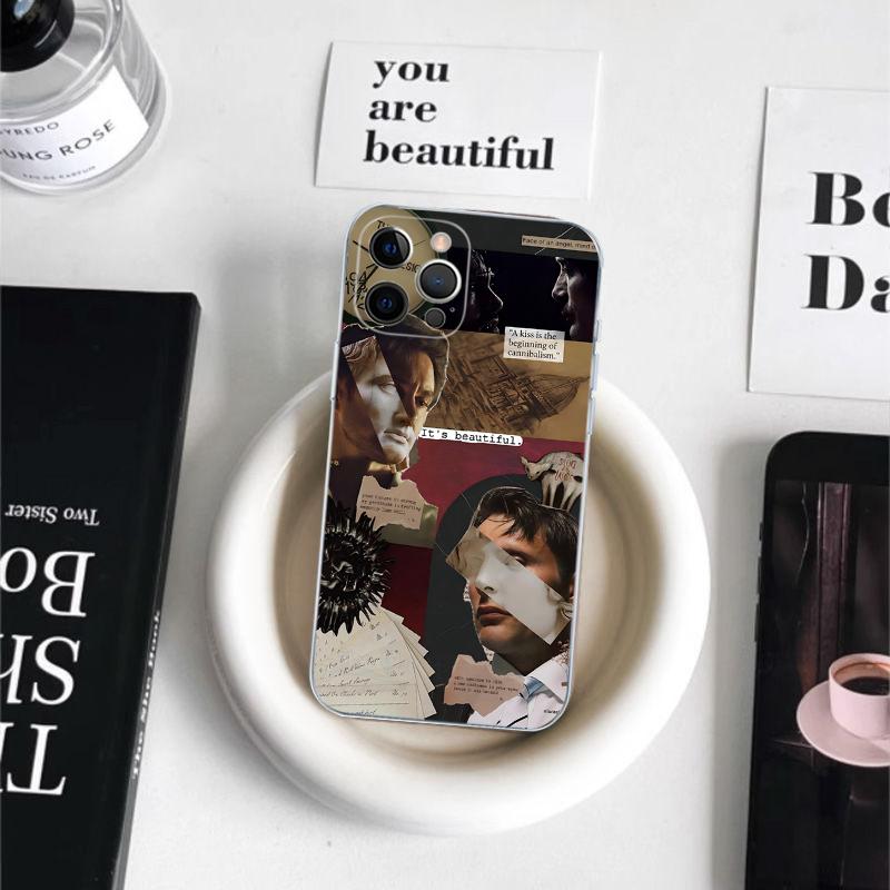 

G-Graham H-Hannibal Mads Mikkelsen Phone Case For iPhone 16 15 14 11 12 13 Mini Pro XS Max Cover 6 7 8 Plus X Funda Shell iPhone 12pro max