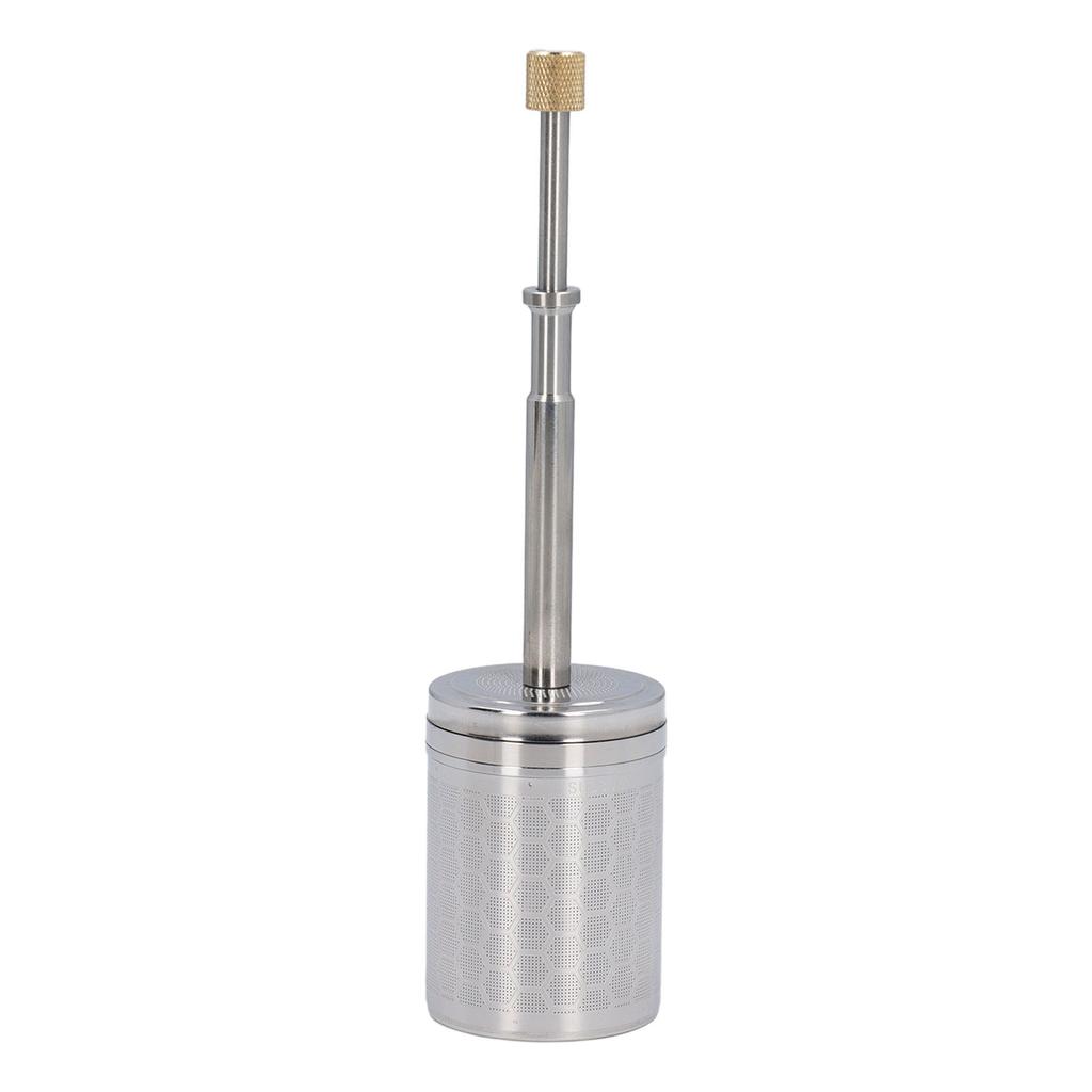 Press Type Coffee Infuser Stainless Steel Spring Drive Strainer Reusable Coffee Brew Plunger Filter