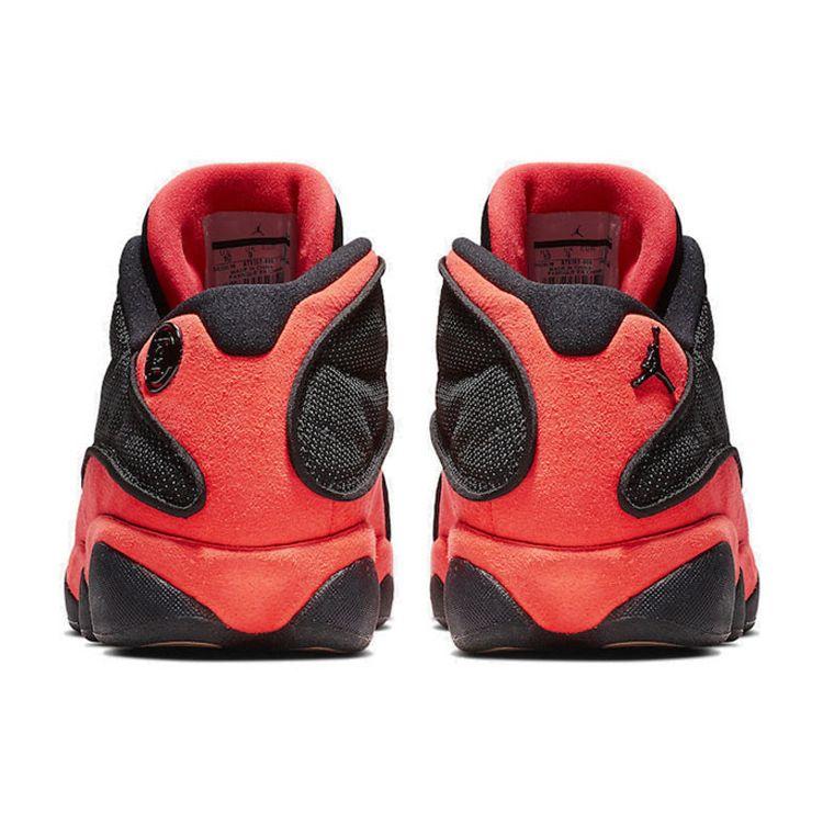 CLOT x Air Jordan 13 Retro Low Infra-Bred Unisex Sneakers Black Infrared-23 AT3102-006