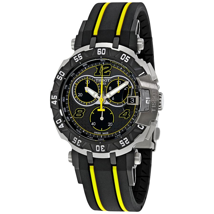 Tissot Sports Series Quartz Movement 100 Meters Waterproof Men's Watch Watch 45.25mm Gray Dial Stainless Steel Case Rubber Strap T092.417.27.067.00