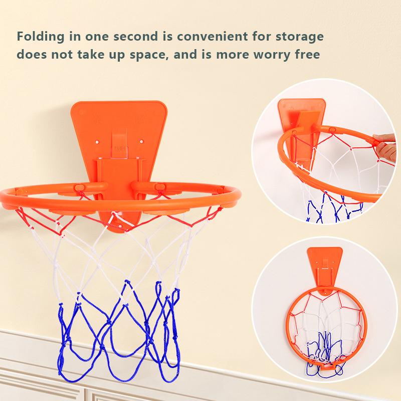 1Pc Indoor Safety Funny Game Kids Mini Home Exercise Basketball Hoop Set Wall Frame Stand Lifting Basket Hanging Backboard