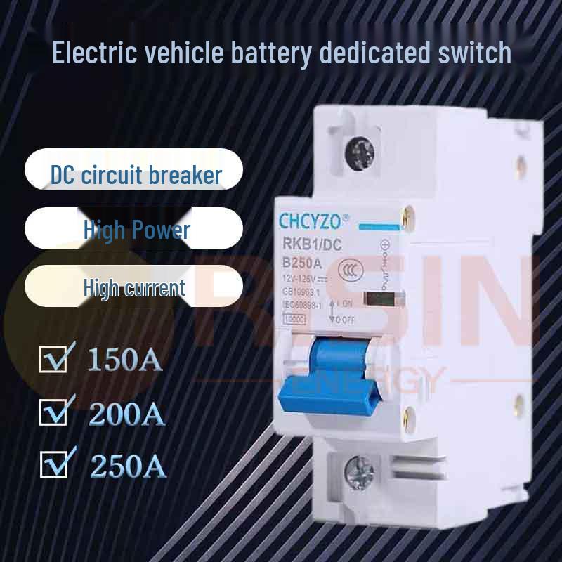 Top-Rated CHCYZO 1P/2P DC Circuit Breaker for EVs, 12V/24V High Current Battery Switch