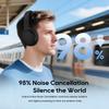 Srhythm NC35 Wireless Bluetooth Hybrid Noise Cancelling Headphones with and AUX Wired 140 Hours of Continuous ENC Ambient Sound Spatial and App