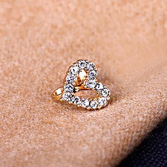 1Pc Shiny Starfish/Love Ear Clip Ear Stud Earrings Jewelry