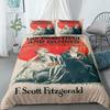 F Scott Fitzgerald Book Cover Duvet Cover Set King Queen Double Full Twin Single Bed Linen Set