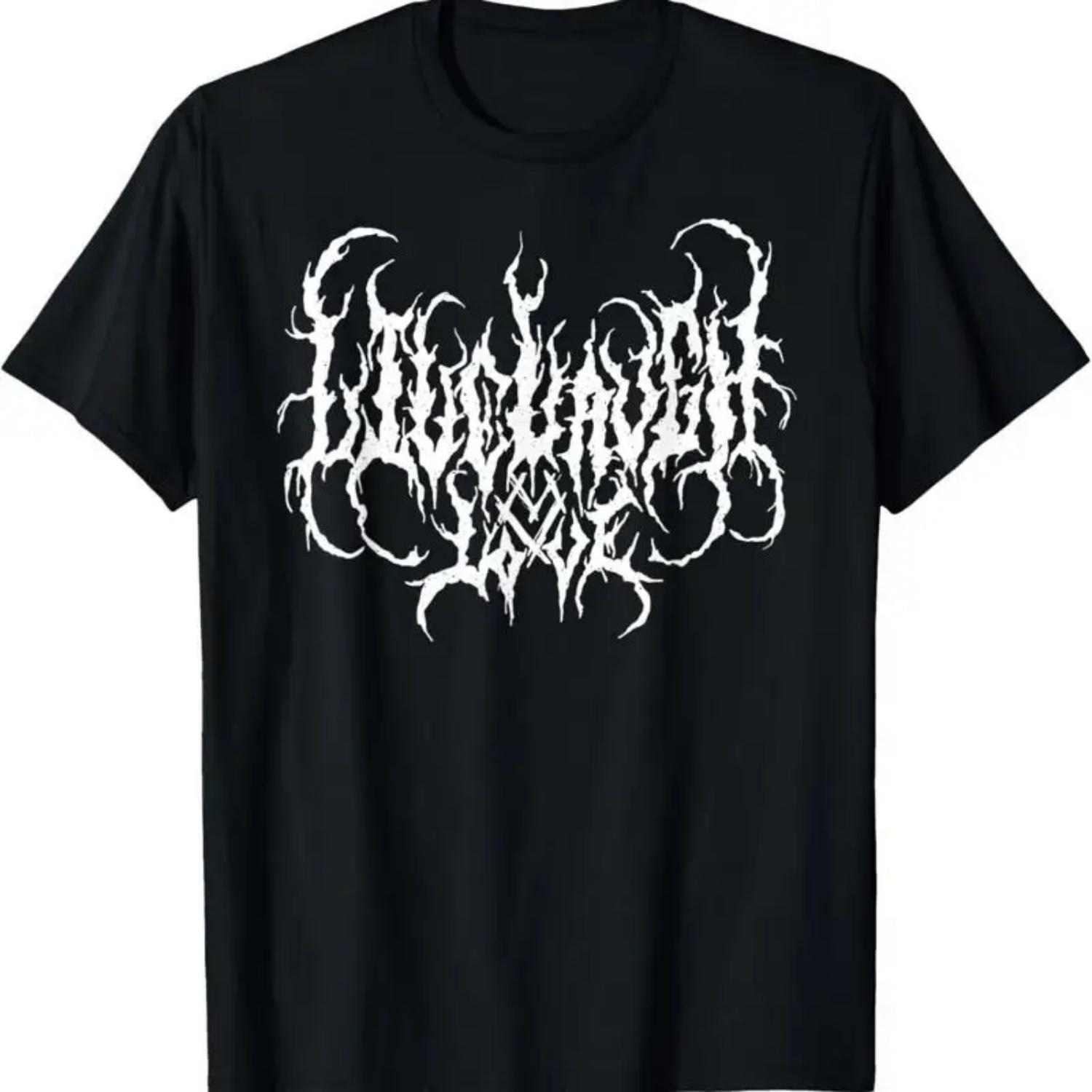 Live Life Laugh Love Death Metal Style T Shirt S чёрный