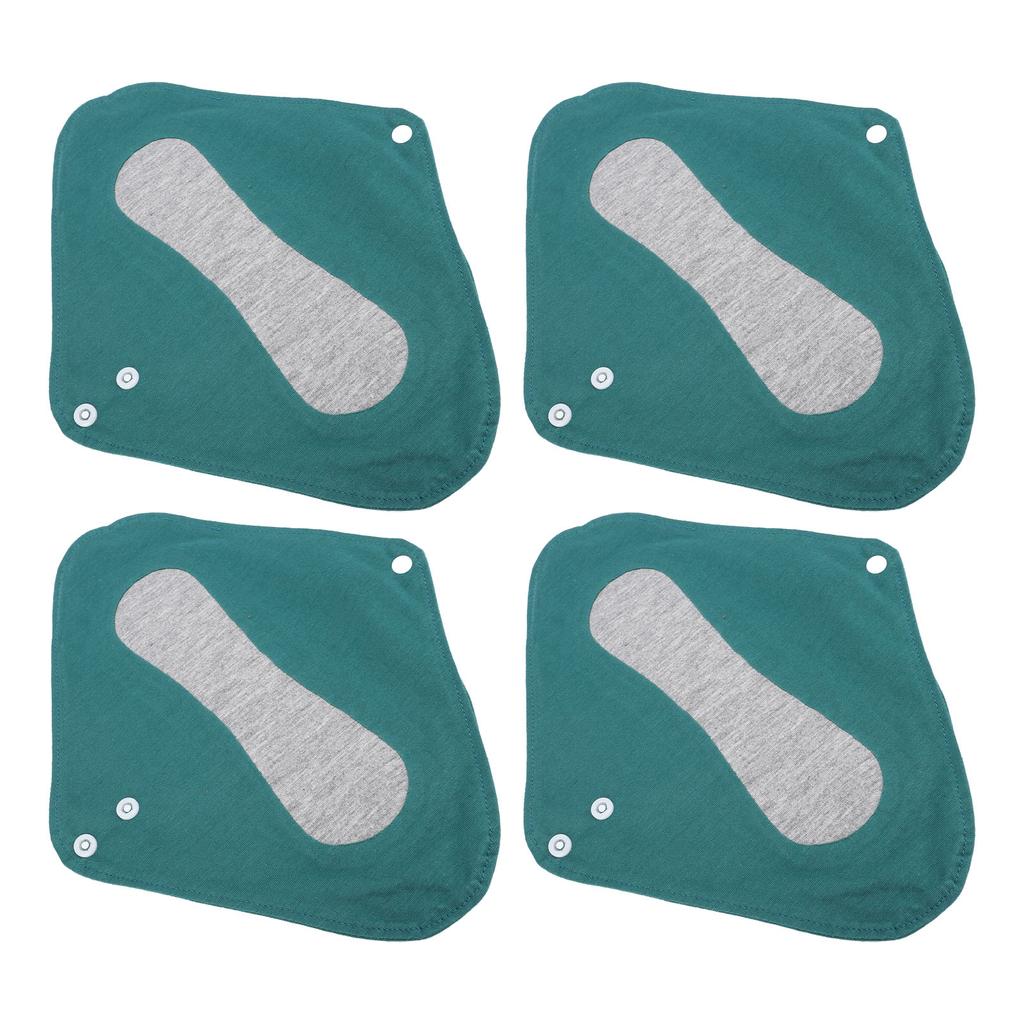 4pcs Reusable Panty Liners Highly Absorbent Cotton Washable Sanitary Napkins for Overnight
