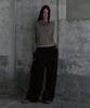 Tonilolenseu Washed Wide Symbol Logo Sweatpants Black