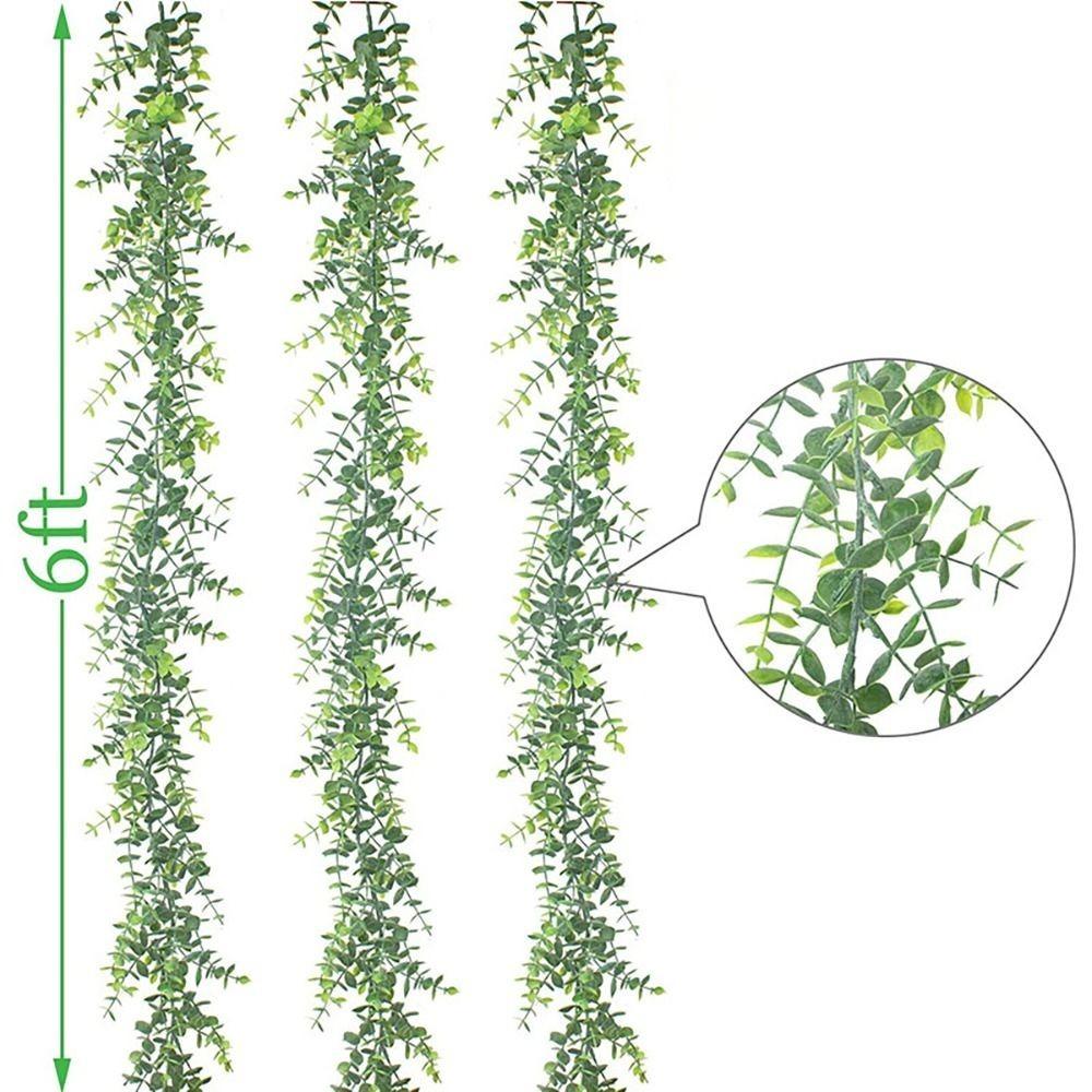 Nuntă 6FT Ghirlandă de Eucalipt cu Iederă Agățătoare Ratan