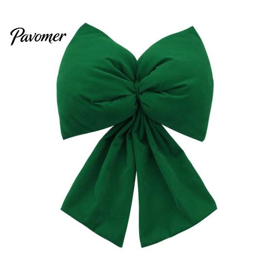 Decorative Velvet Bows for Wreaths Christmas Flocked Fabric Bow, Large Red Bow with Hanging Strap, Gifts Festive Pendant Tree, Holiday Home
