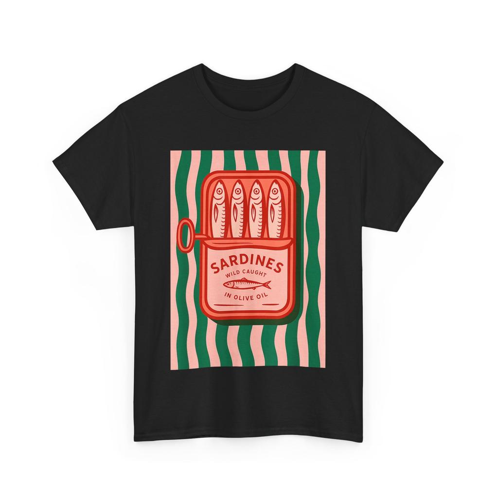 Sardines Tinned Fish Retro Graphic Summer for Men Women T-Shirt