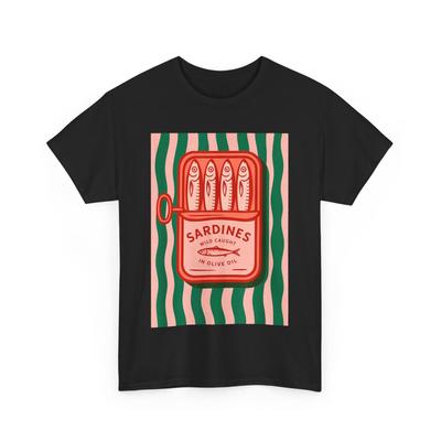 Sardinen Konservenfisch Retro Grafik Sommer für Männer Frauen T-Shirt