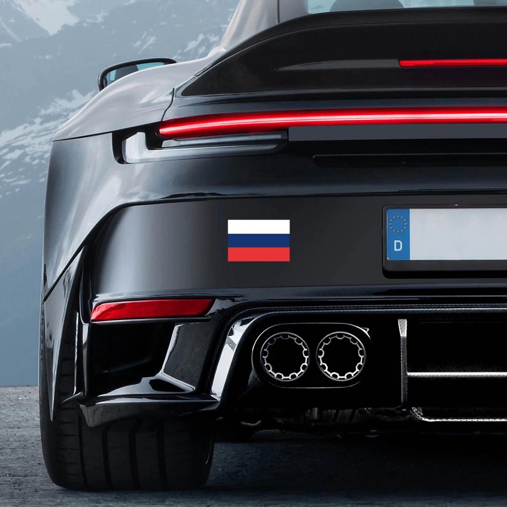 Russian Flag Car Sticker PVC Creative Russia Vinyl Decals Motorcycle Decor Accessories For Lada Niva Granta Hyundai Kia Renault