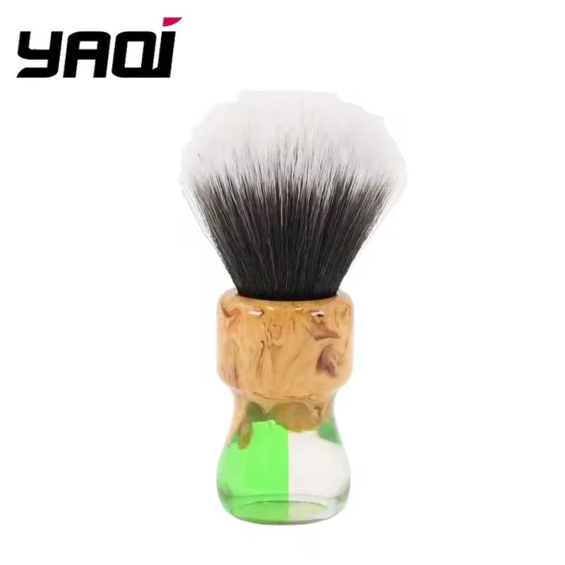 YAQI Goblin 24mm Men's Travel Shaving Brush Synthetic Husky Knot with Shaving Soap Kit - Grooming Essentials for the Mobile Man