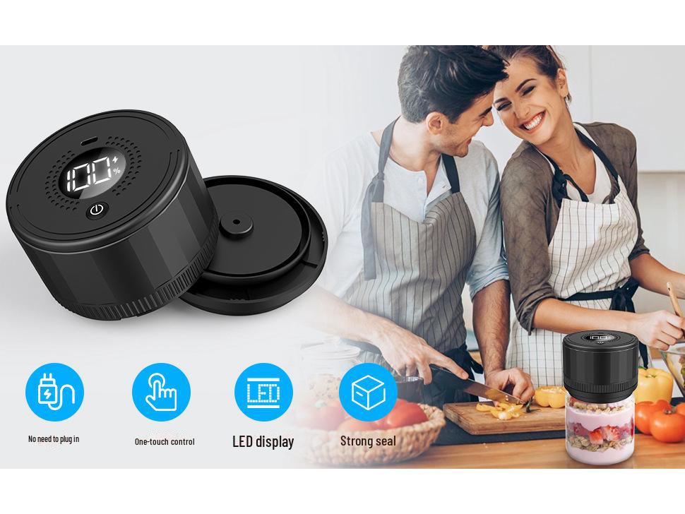 Mason Jar Electric Vacuum Sealer for Food Preservation